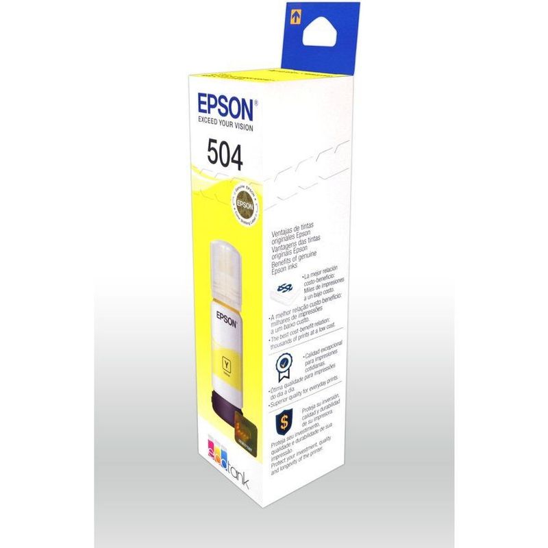 EPSON - Botella de tinta epson t504 amarilla