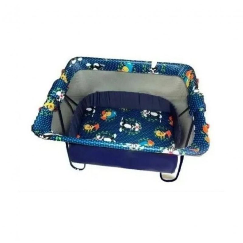 MY NEW BABY - Cuna corral sencillo y económico para bebecolchoneta azul