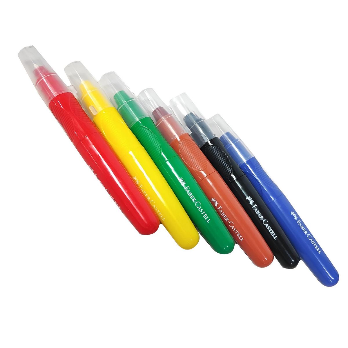 FABER CASTELL - Crayones, Crayolas Faber Castell De Cera Giratorios X 6