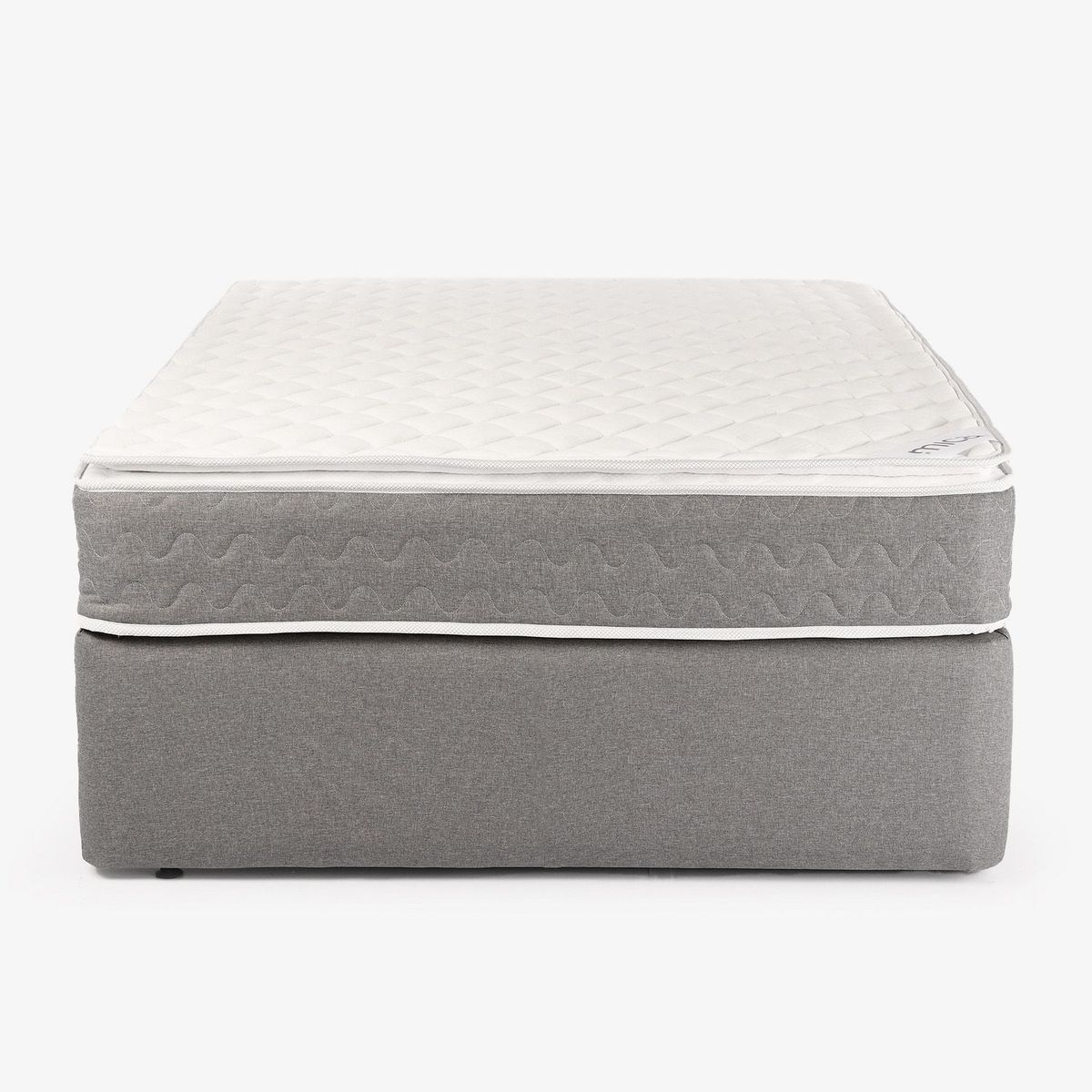 MICA - Cama Nido Doble Firmeza Media Ortopédico Resortado con Pillow Santorini 140 x 190 cm Mica