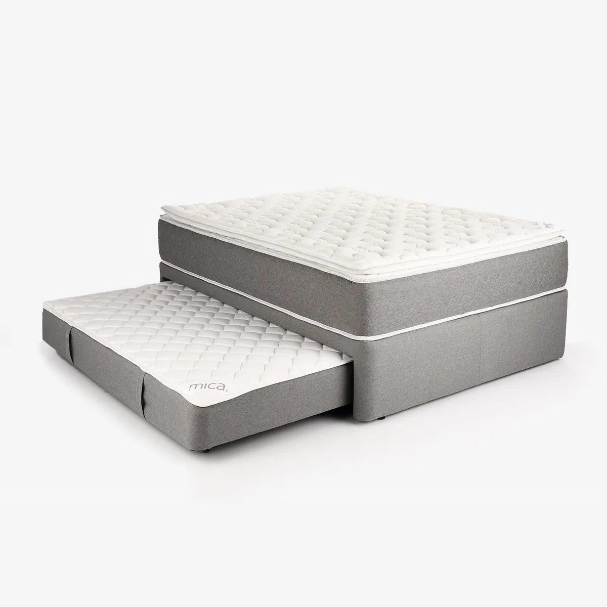 MICA - Cama Nido Semidoble Firmeza Suave Resortado Milan Mica