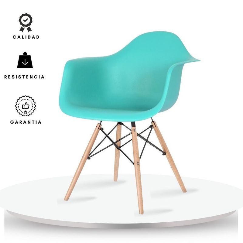EKONOMODO COLOMBIA - Silla brazos eames adulto verde menta
