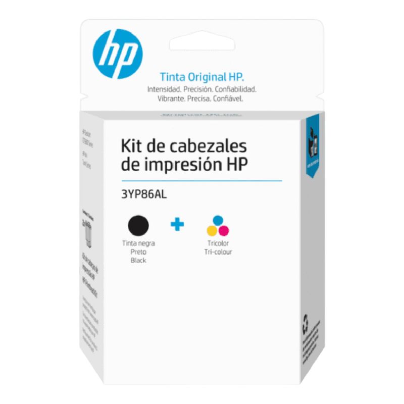 HP - Kit de Cabezal Hp GT 3YP86AL Negro+Color