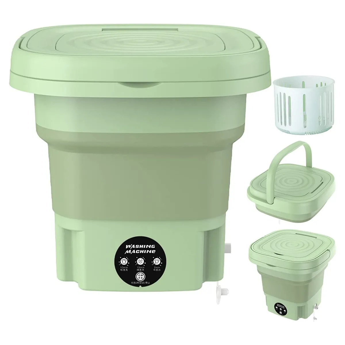 GENERICO - Lavadora Portátil Mini De 8 Litros, Secadora