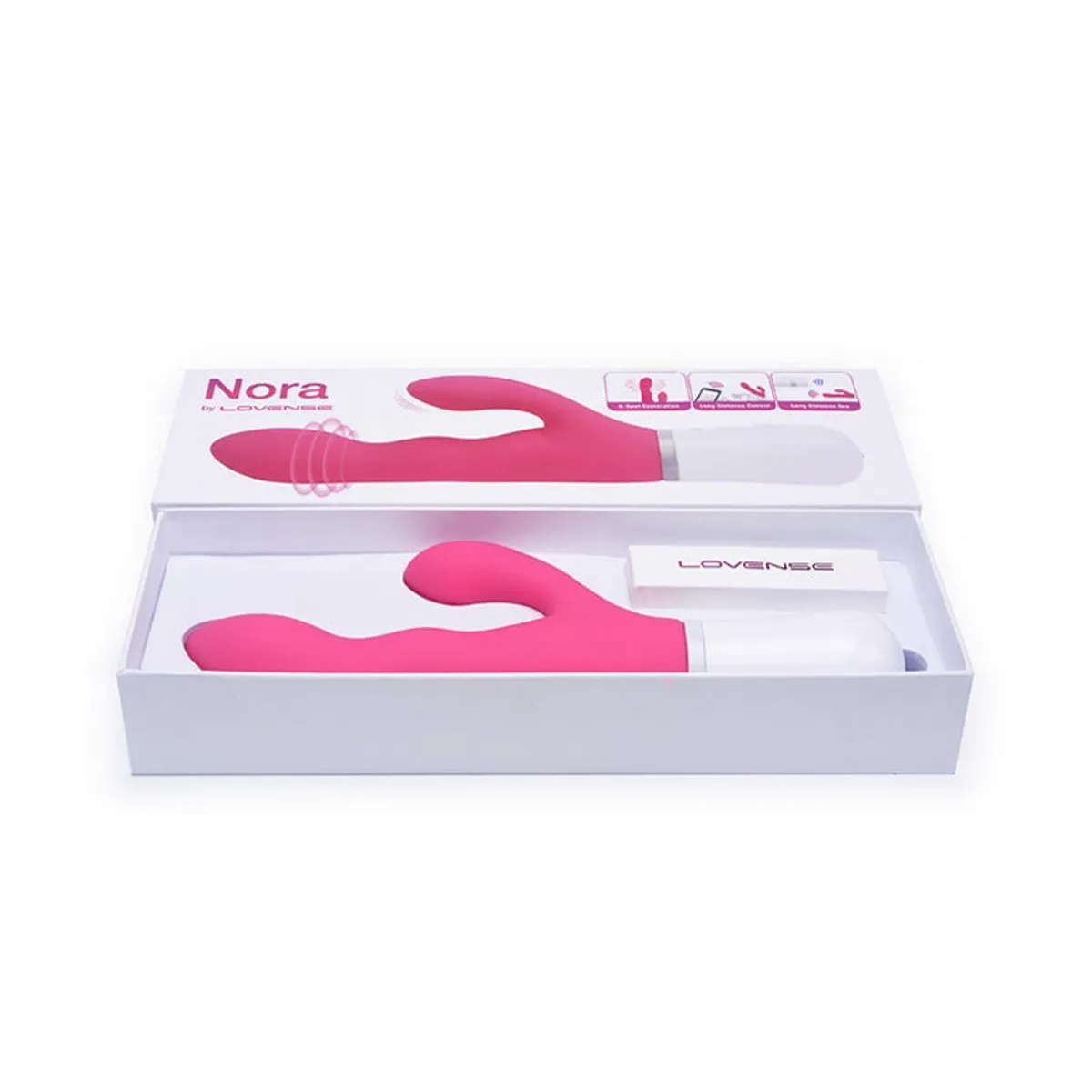 LOVENSE - Lovense Nora Vibrador Rabbit Interactivo con App Bluetooth