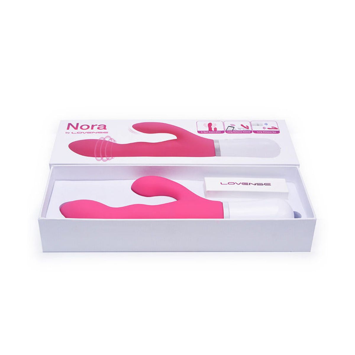LOVENSE - Lovense Nora Vibrador Rabbit Interactivo con App Bluetooth