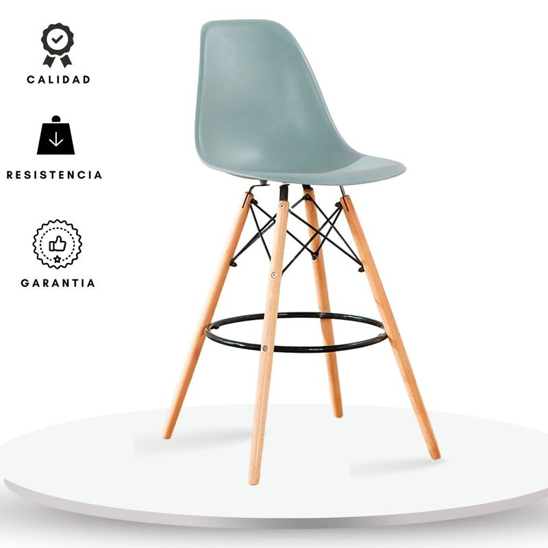 EKONOMODO COLOMBIA - Silla Bar Eames Gris