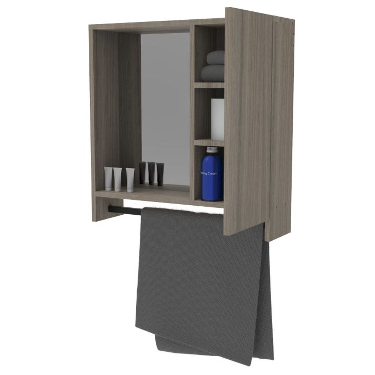 MODUOFI - Gabinete de Baño G1 Color Humo