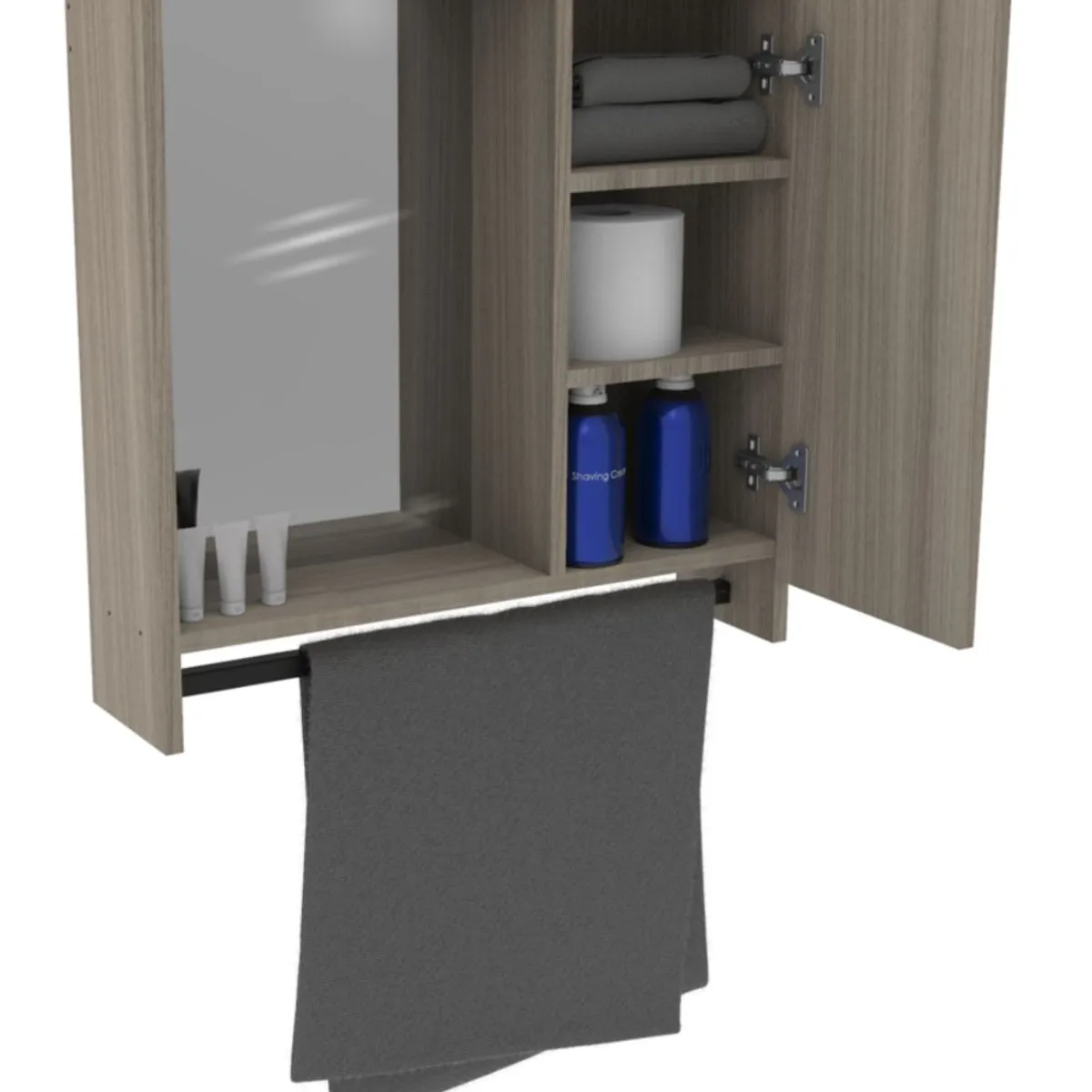 MODUOFI - Gabinete de Baño G1 Color Humo