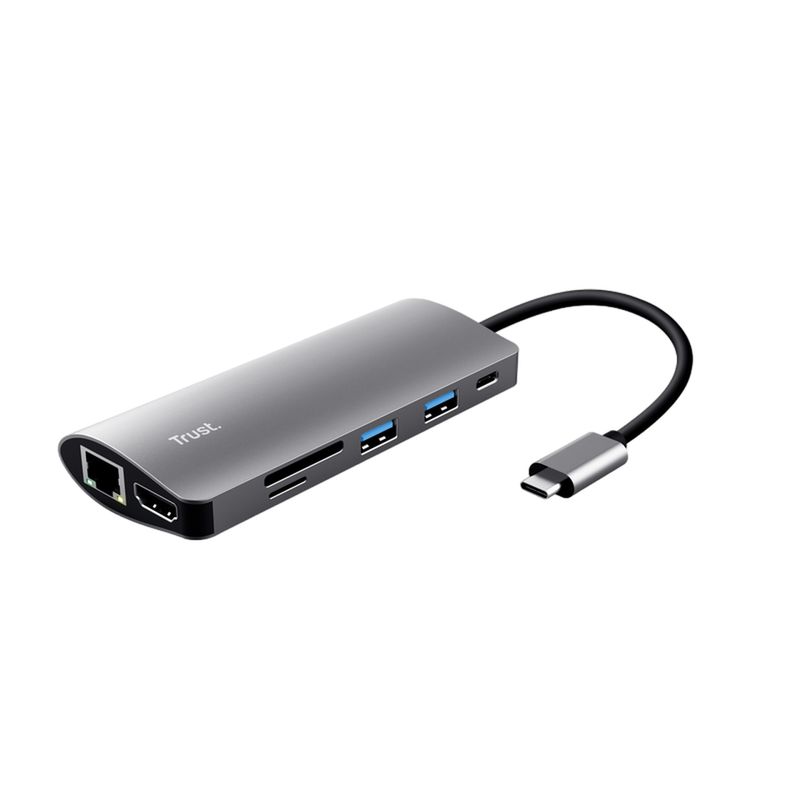 TRUST - Adaptador Trust Multipuerto Usb - C 7 en 1