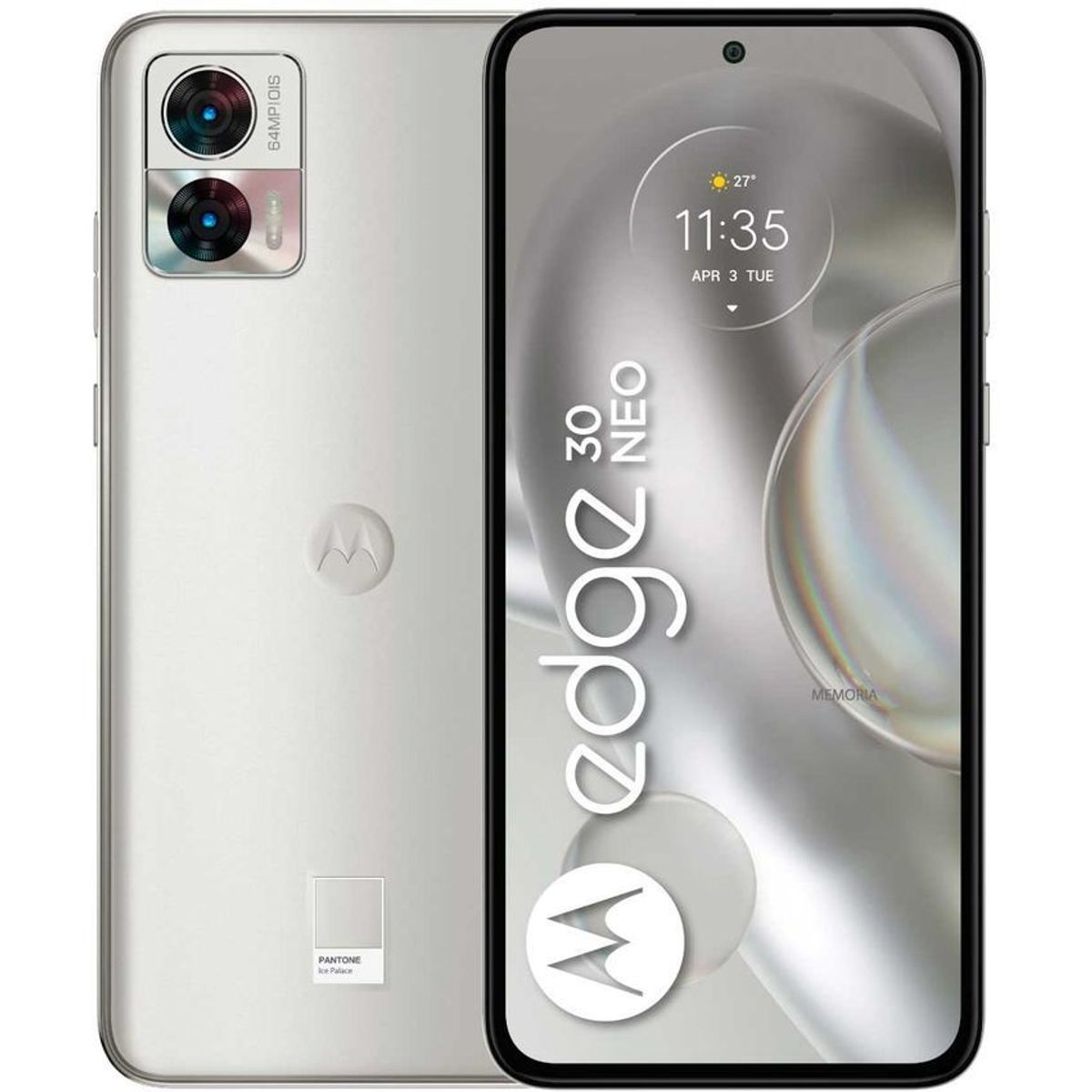 MOTOROLA - Celular motorola moto edge 30 neo 5g dual sim 128gb 8gb ram plata