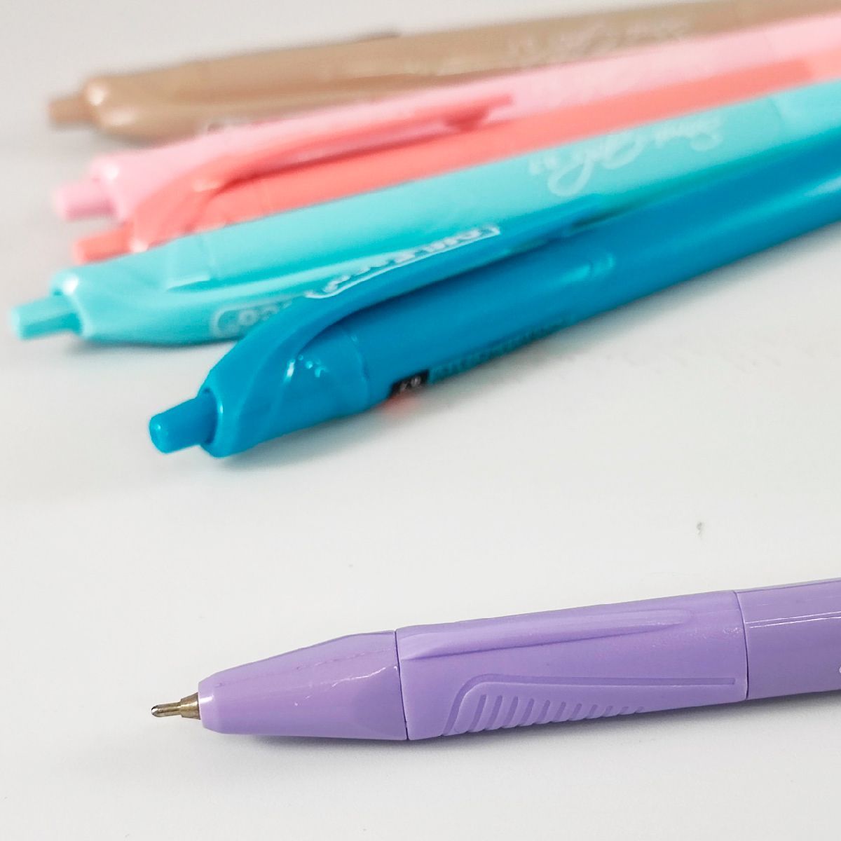 OFFI ESCO - Bolígrafo Semi-gel Offi-Esco Tonos Pastel X 12 Unds