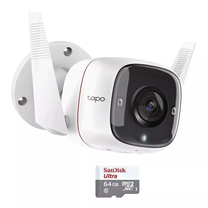 TP LINK - Cámara Ip Wifi Exterior 2k Color Tp-link Tapo C320ws  64gb