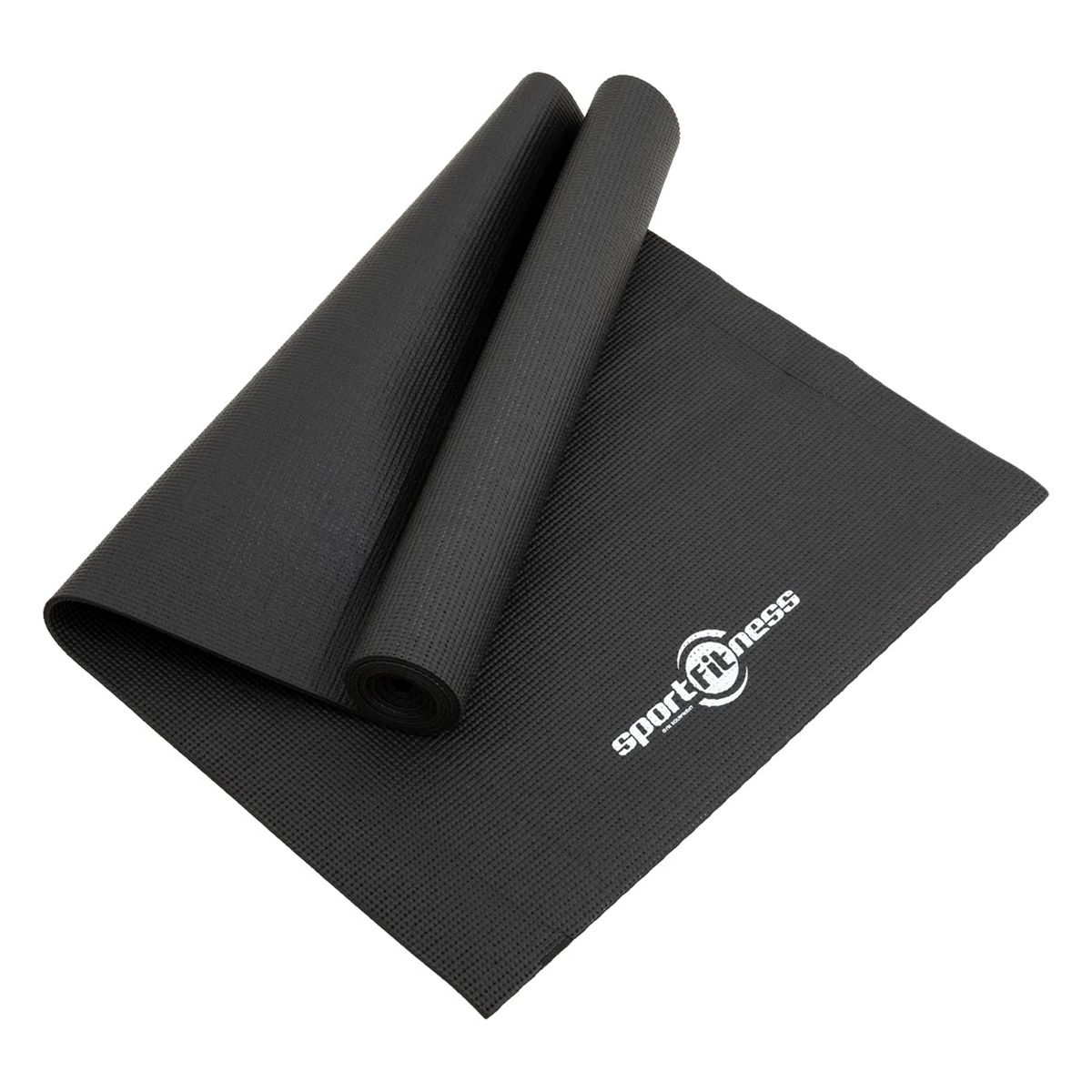 SPORT FITNESS - Colchoneta Mat  Negra Yoga Pilates Sportfitness Tapete Gym