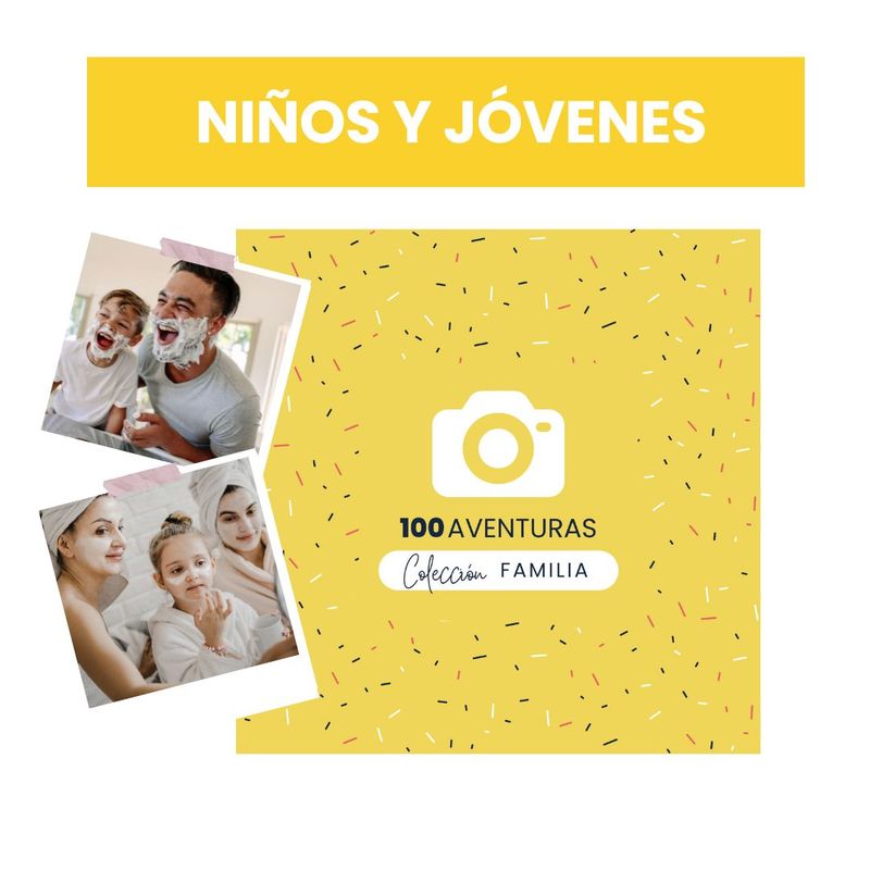 GENERICO - Libro Niños y Jovenes - 100 Aventuras - Álbum 100 Citas Familia