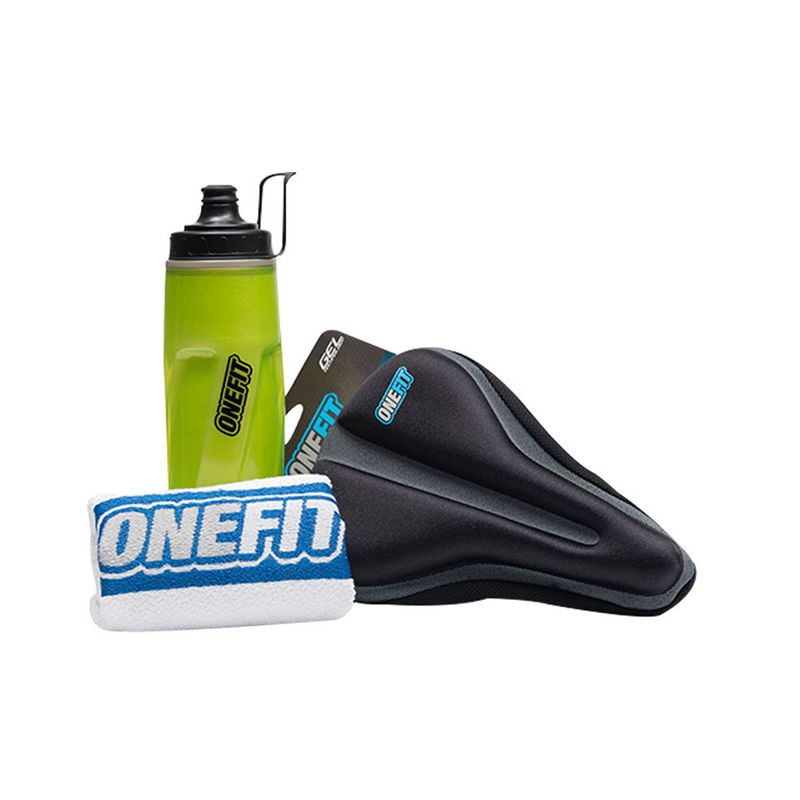 ONEFIT - Combo Deportivo ONEFIT 7 Termo 25 onz + Sillín + Taolla Blanca Azul