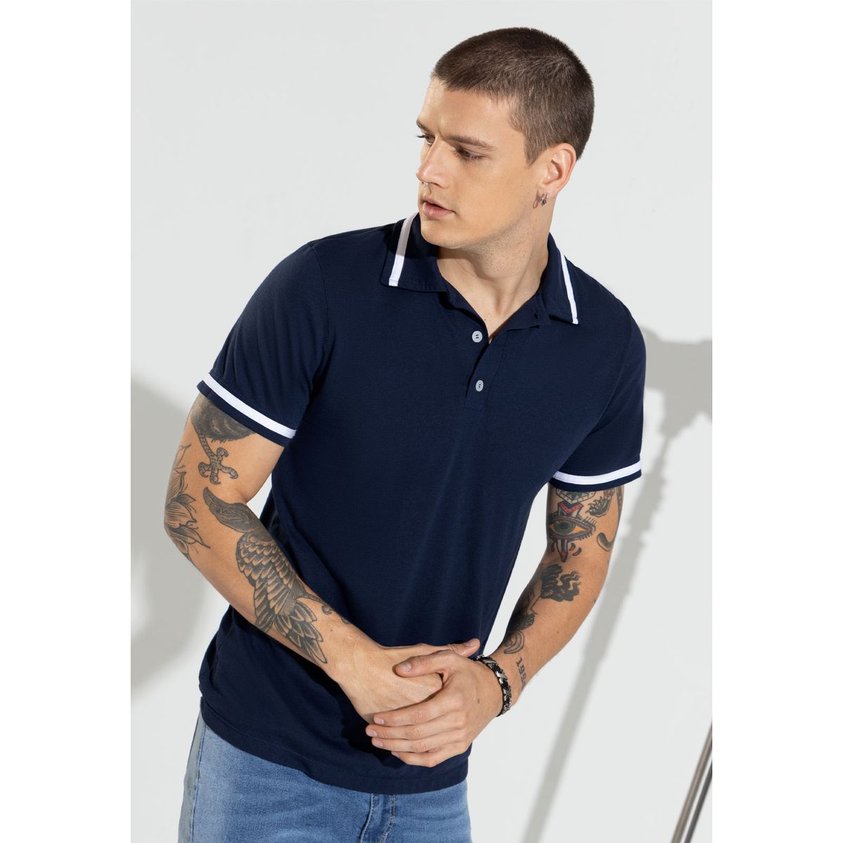 RUTTA - Camiseta Polo Hombre Azul 89617