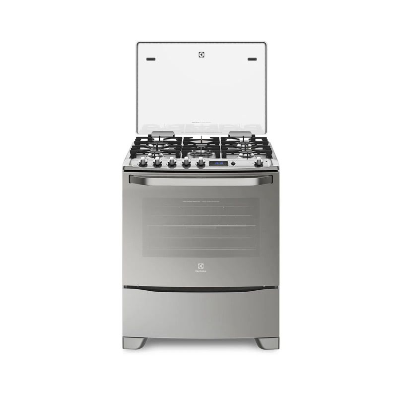 ELECTROLUX - Estufa De Piso Electrolux 76GSR 5 Puestos Horno Grill a Gas