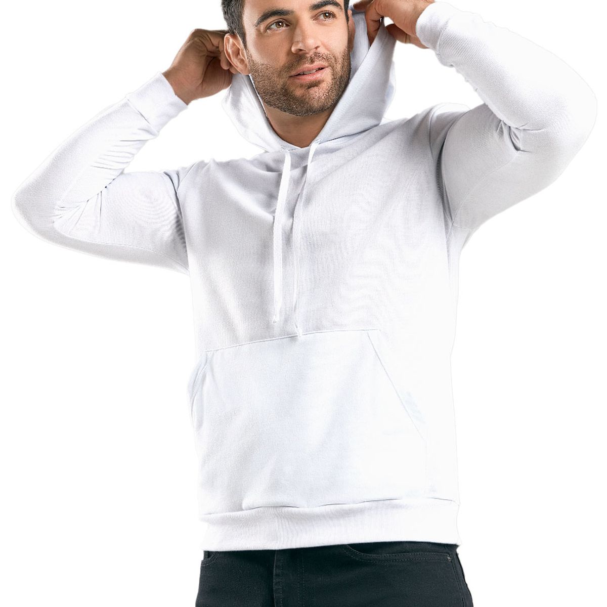 MARKETING PERSONAL - Hoodie Hombre Blanco Mp 89754
