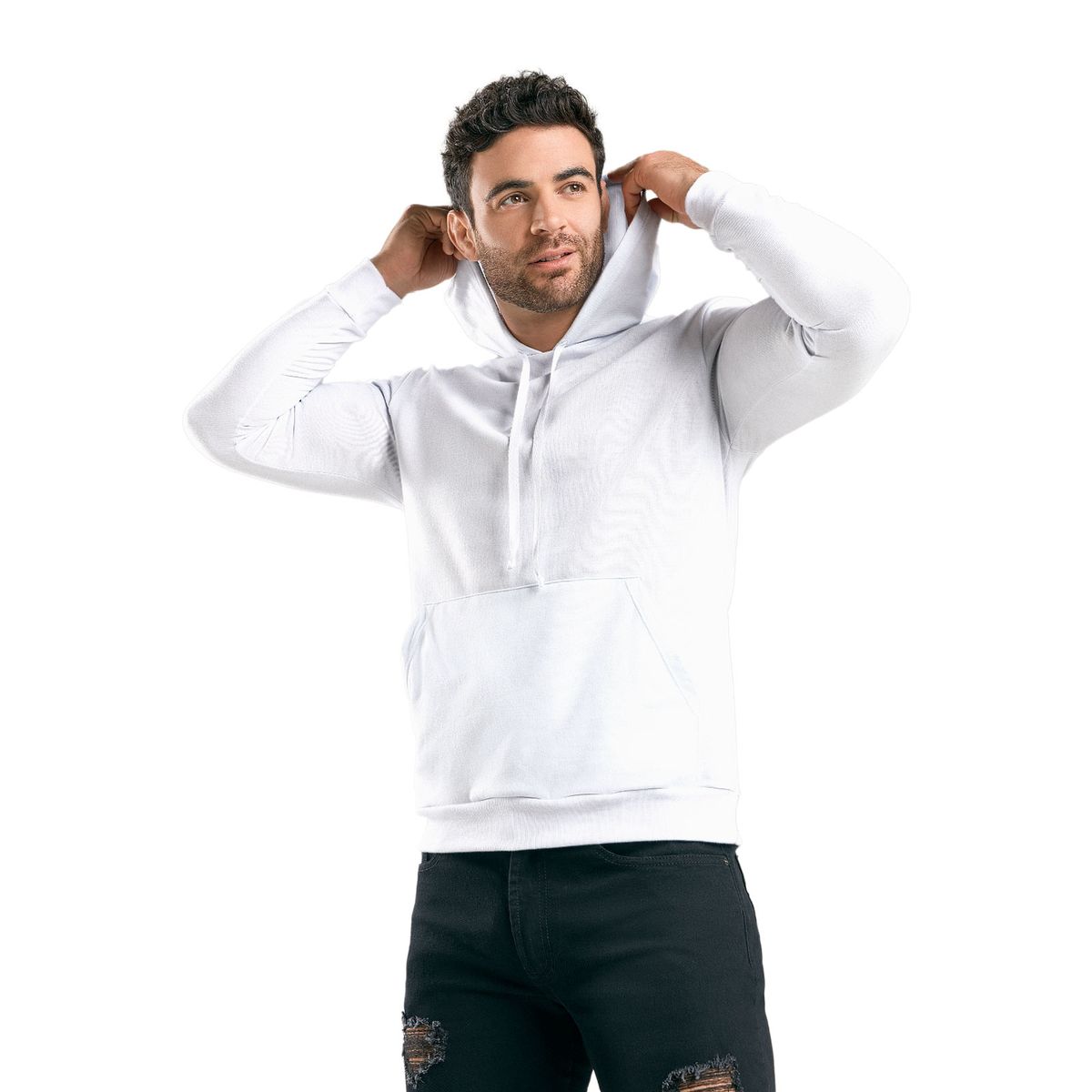 MARKETING PERSONAL - Hoodie Hombre Blanco Mp 89754