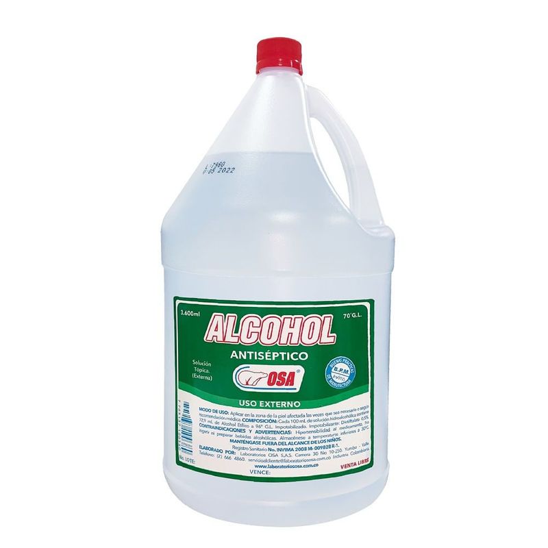 GENERICO - Alcohol Osa Antiseptico X 3600ml