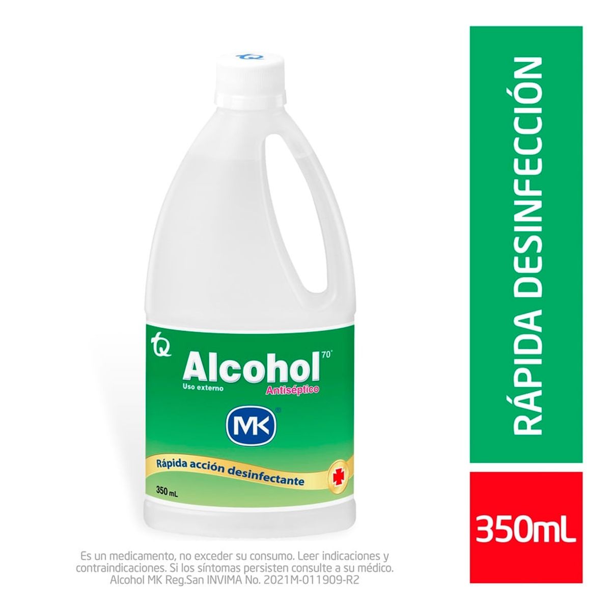 MK - Alcohol Antiseptico Frasco X 350 Mlt Mk