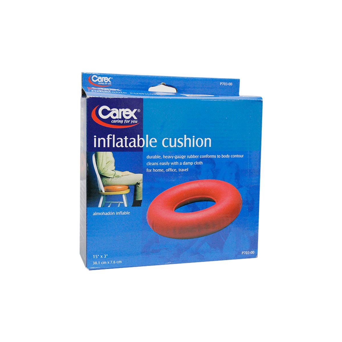 CAREX - Almohadón Carex Para Coxis Inflable Rojo