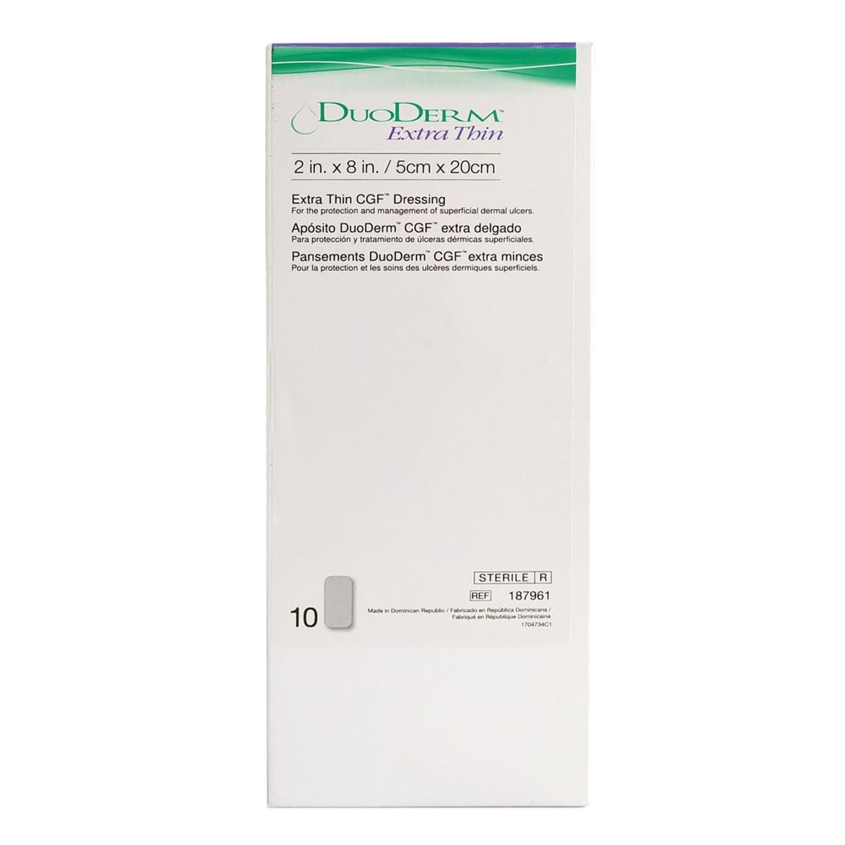 CONVATEC - Aposito Duoderm Extra Thin 5x20cm X 10und