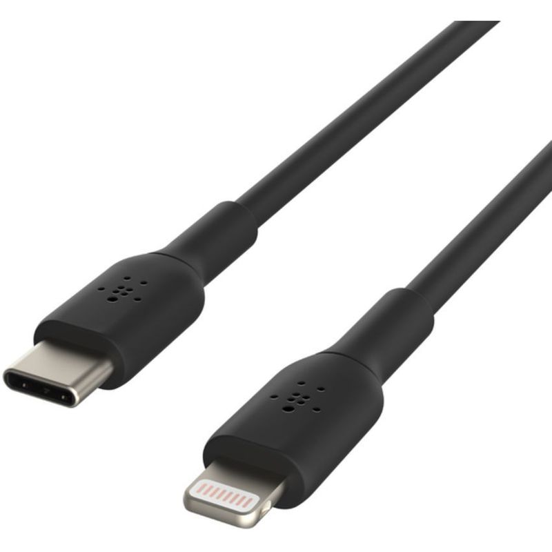 BELKIN - Cable belkin usb-c a lightning 1 metro negro caa003bt1mbk