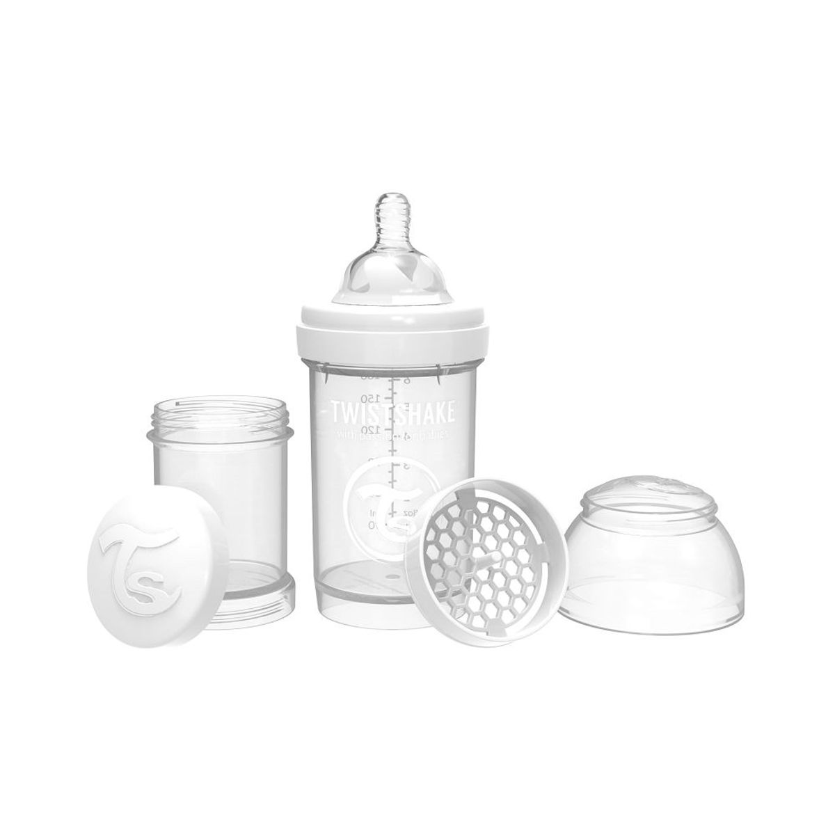 TWISTSHAKE - Biberon Anti-colic Twistshake Blanco 6oz