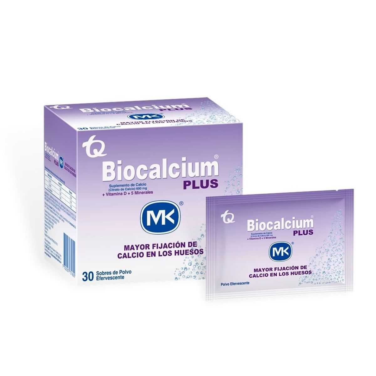 MK - Biocalcium Plus Caja X 30 Sobres Efervecentes