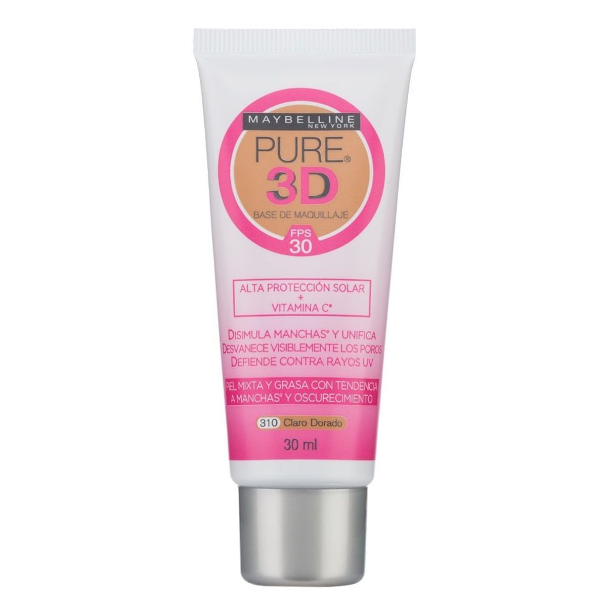 MAYBELLINE - Base Líquida Maybelline Pure 3d Dorado 310 X 30 Ml
