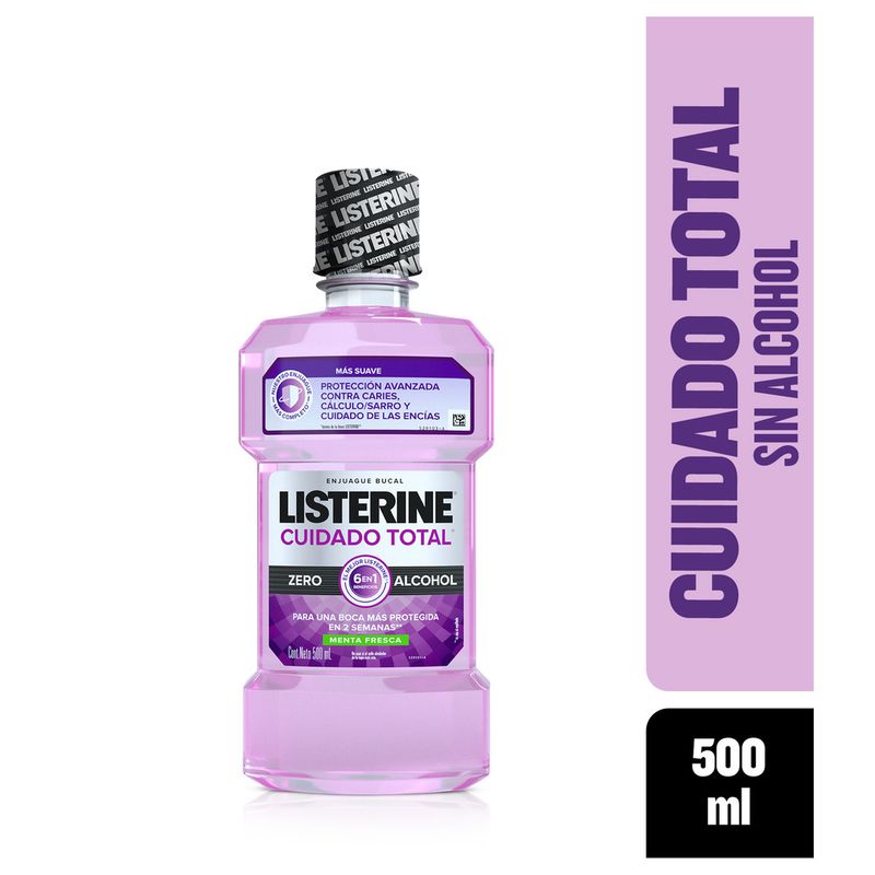 LISTERINE - Enjuague Bucal Listerine Cuidado Total Zero X 500ml