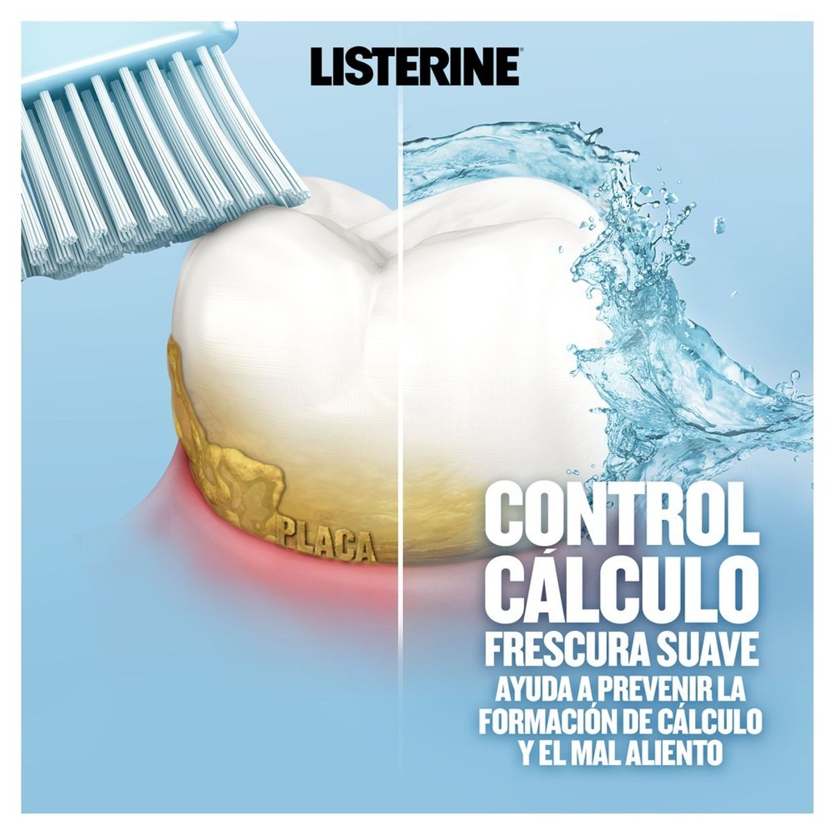 LISTERINE - Enjuague Bucal Listerine Control Calculo Zero Alcohol X 500m