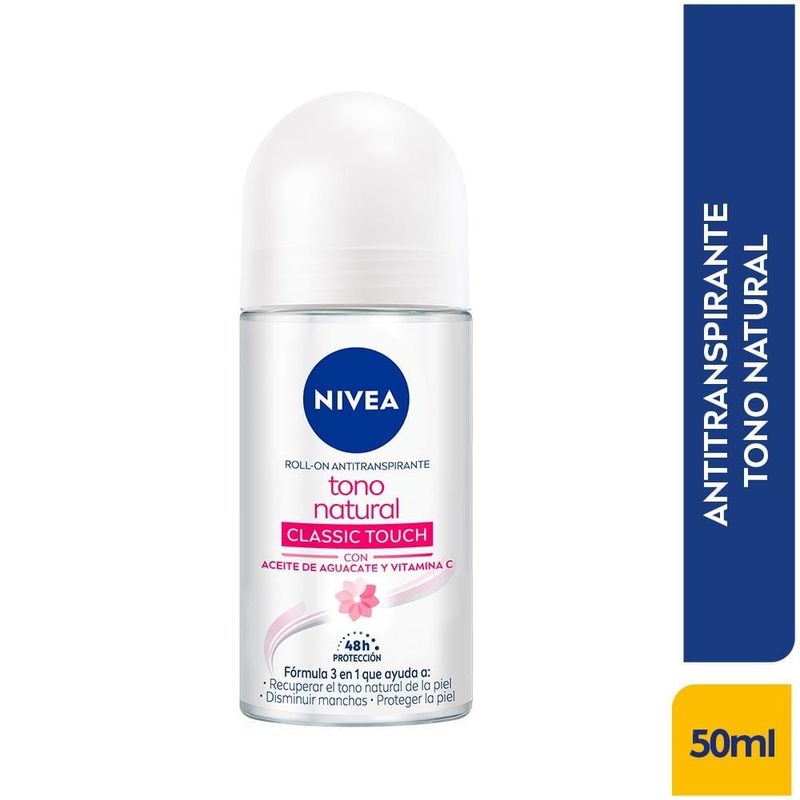 NIVEA - Desodorante Roll On Nivea Aclarado Natural X 50ml.---
