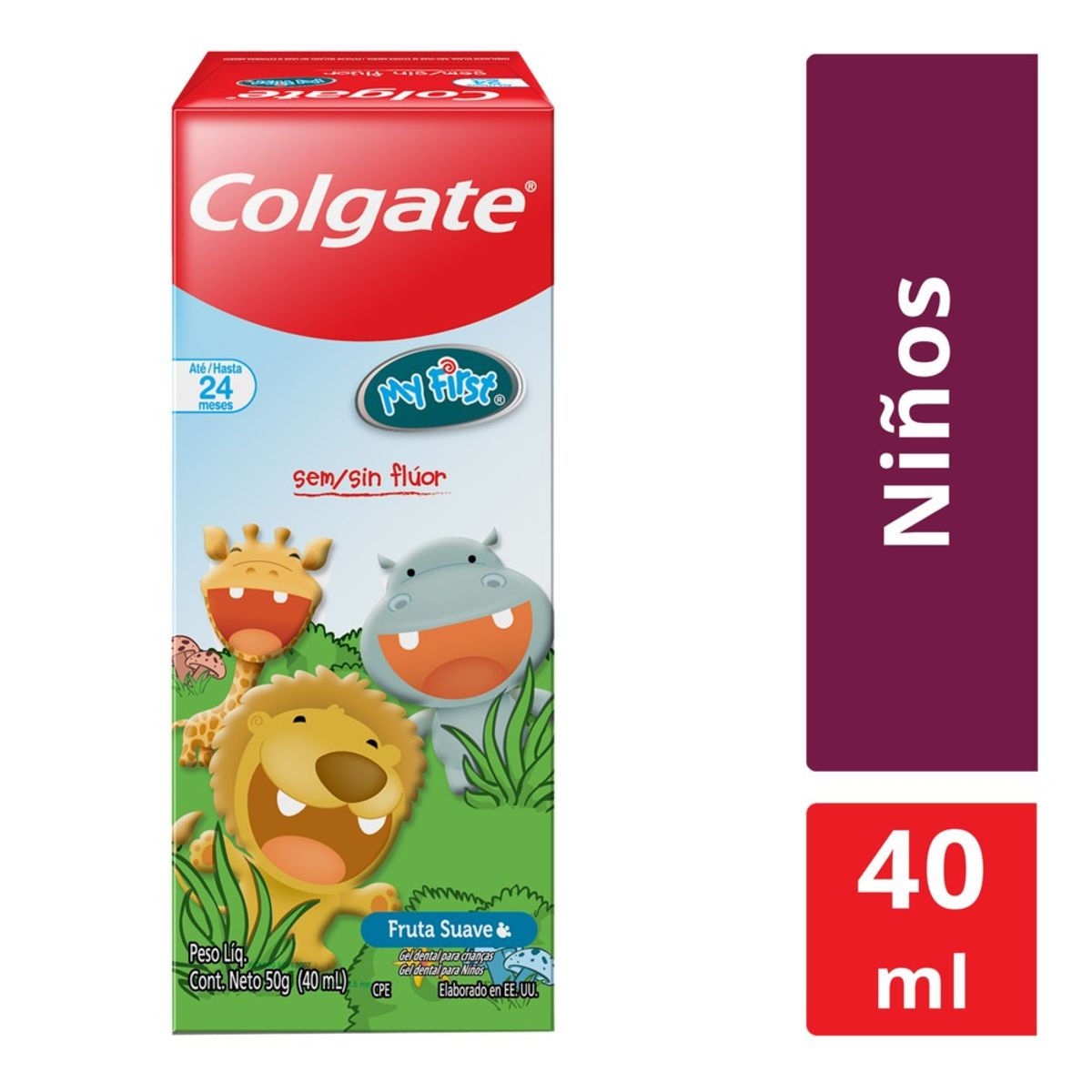 COLGATE - Gel Dental Colgate Sin Fluor Niños 0-2 Años X 40ml