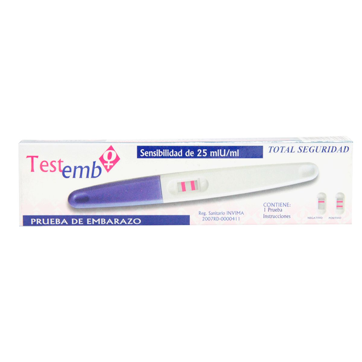 GENERICO - Prueba De Embarazo Test Emb Caja X 1