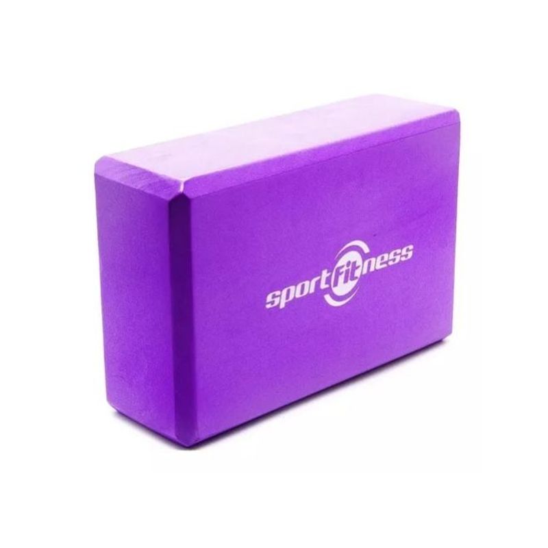 SPORTFITNESS - CUBO-BLOQUE PARA YOGA SPORT FITNESS MORADO