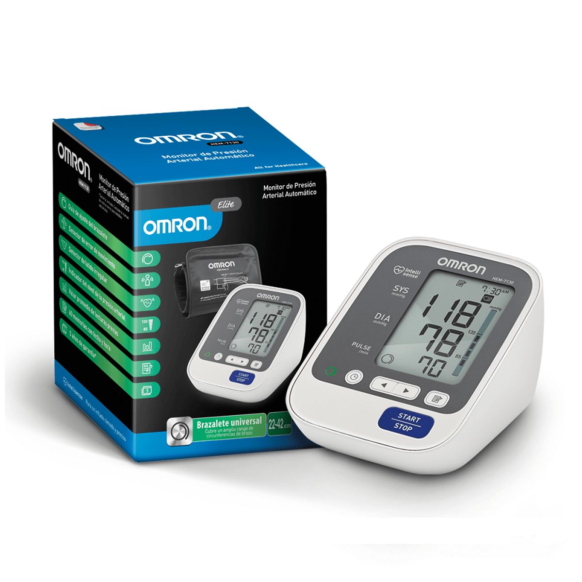 OMRON - Tensiometro Digital De Brazo Elite  Hem 7130