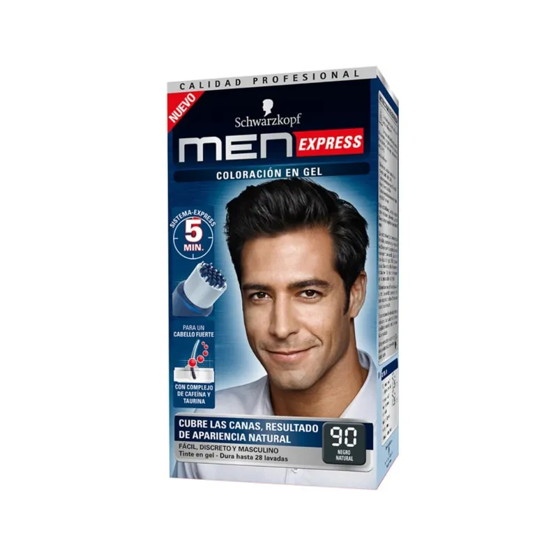 GENERICO - Tinte Men Express Permanente 90 Negro Natural Tub