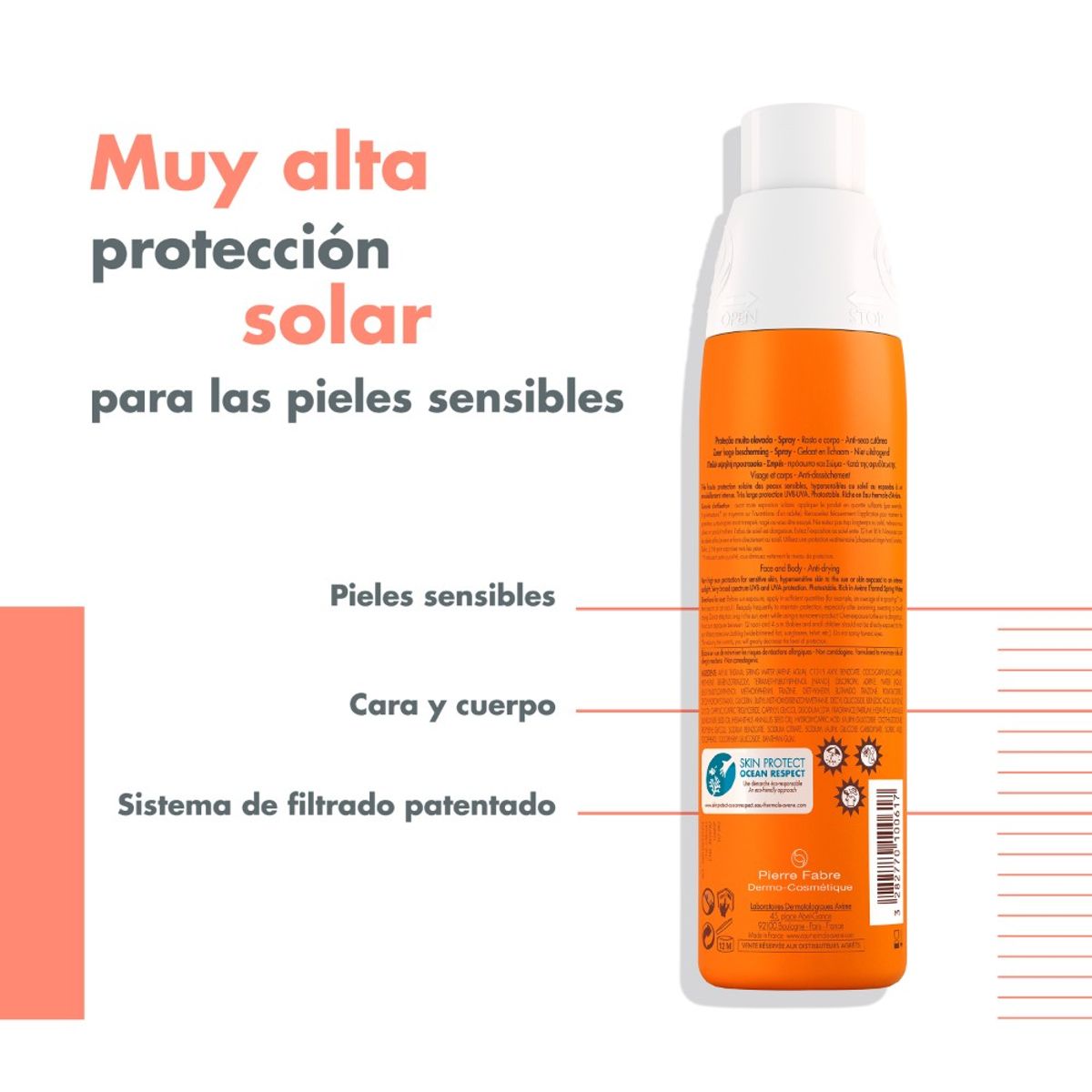 AVENE - Protector Solar Spray Avene LN SPF50 + X 200ml