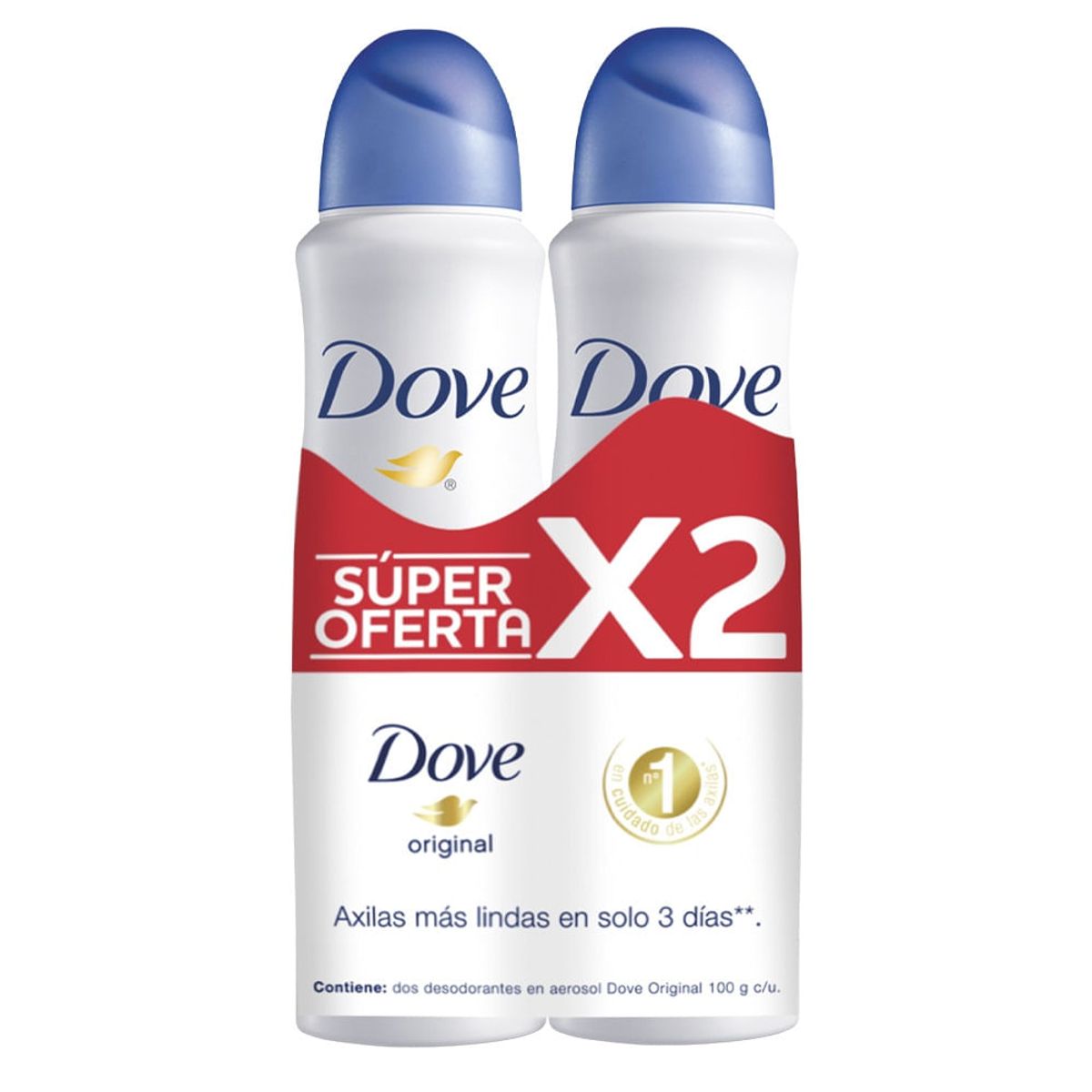 DOVE - Oferta Desodorante Dove Original Spray X 2und X 150ml