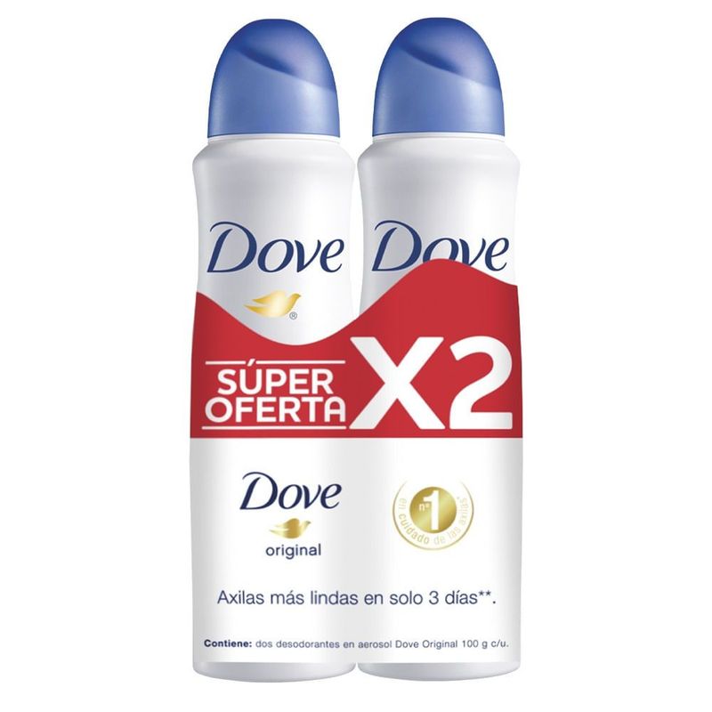 DOVE - Oferta Desodorante Dove Original Spray X 2und X 150ml