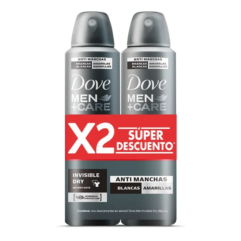 DOVE - Oferta Desodorante Dove Men Care Anti Manchas X 2und