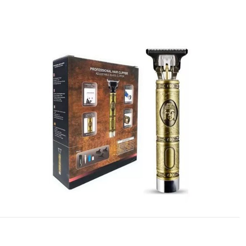 AMERICO SHOP - Maquina Patillera con Guias Inalambrica Recargable Buda Dorada