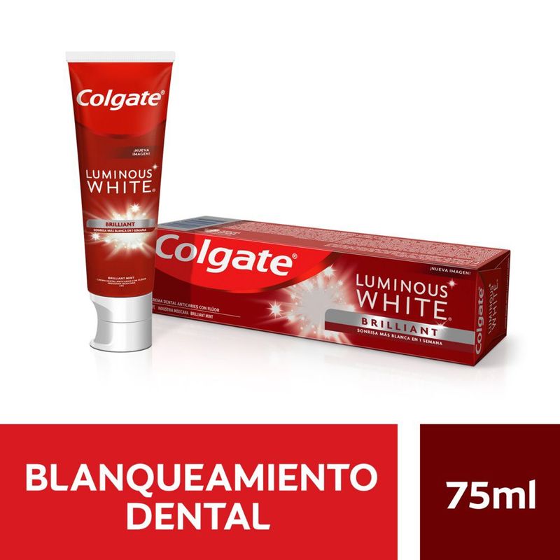 COLGATE - Crema Dental Blanqueadora Colgate Luminous White Brilliant 75ml