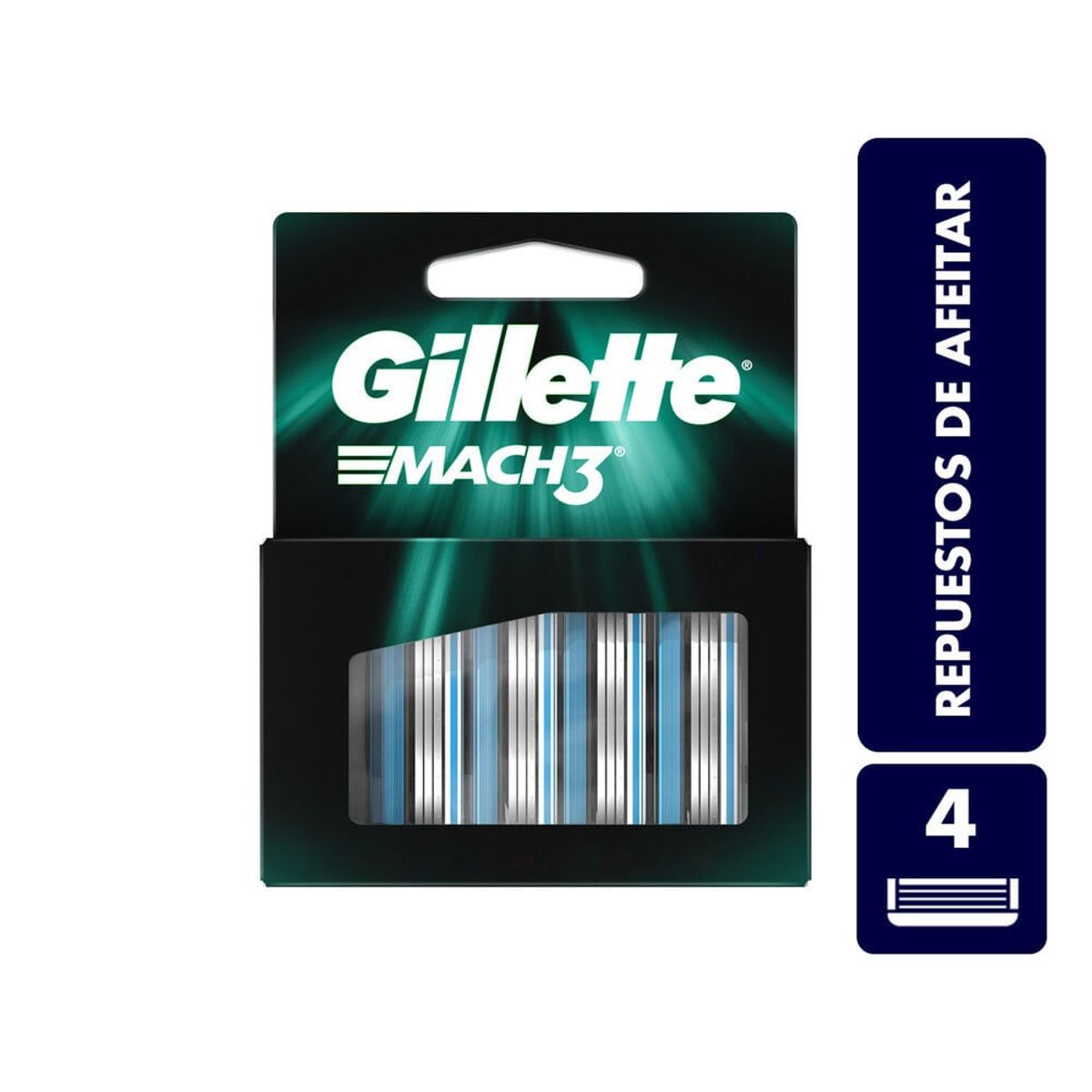 GILLETTE - Repuestos De Afeitar Gillette Mach3 X 4und