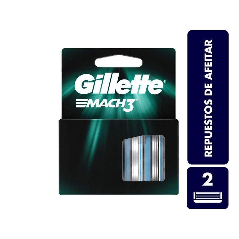 GILLETTE - Repuesto Maquina Mach 3 X 2und
