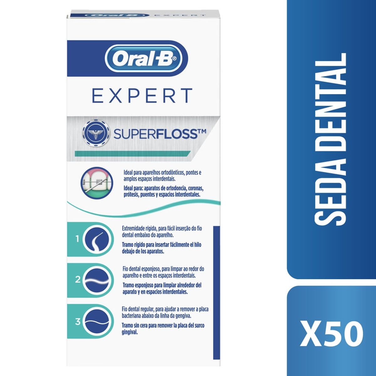 ORAL B - Hilo Dental Oral B Superfloss X 50und