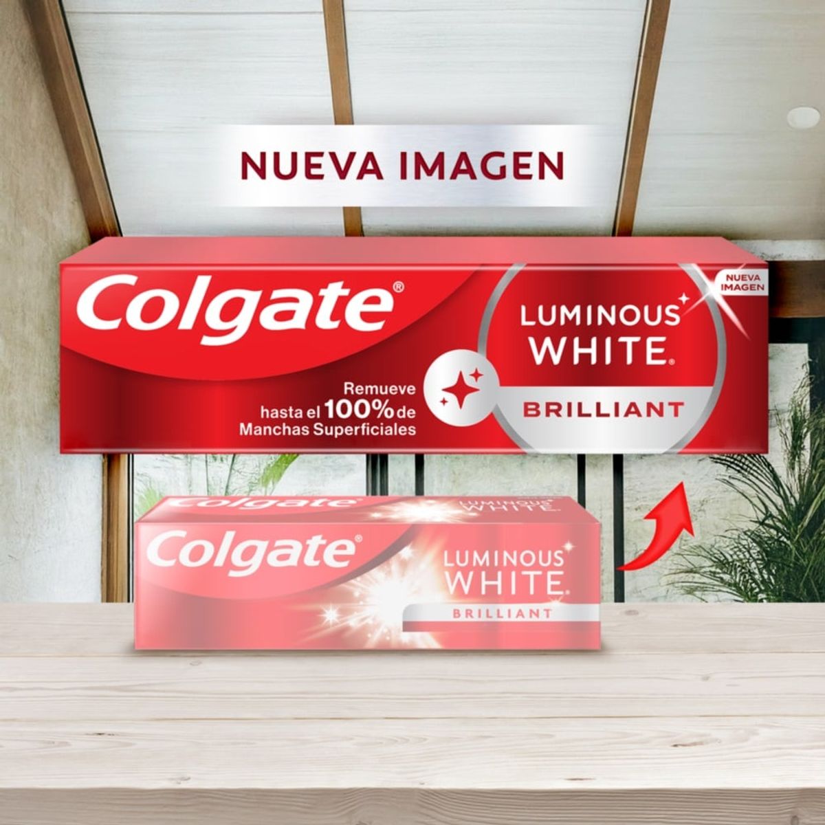 COLGATE - Crema Blanqueadora Colgate Luminous White Brilliant 75ml x2